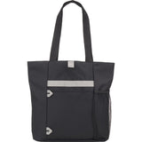 All-Purpose RPET Tote — Black (BK) — blank front view — 12
