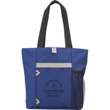 All-Purpose RPET Tote — Navy (NY) — decorated front view — 2
