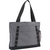 Snap Meeting RPET Tote — Graphite (GA) — blank right angle — 16
