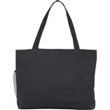 Snap Meeting RPET Tote — Graphite (GA) — blank back view — 15