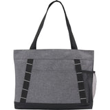 Snap Meeting RPET Tote — Graphite (GA) — blank front view — 13