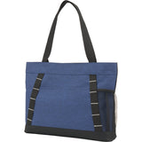 Snap Meeting RPET Tote — Navy (NY) — blank left angle — 9