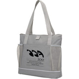 Arrival RPET Meeting Tote — Gray (GY) — decorated left angle — 4