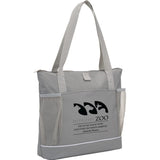 Arrival RPET Meeting Tote — Gray (GY) — decorated right angle — 3
