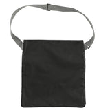Double Heather RPET Crossbody Tote — Graphite (GA) — blank back view — 6