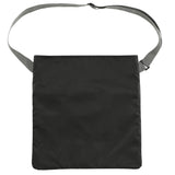Double Heather RPET Crossbody Tote — Navy — blank back view — 11
