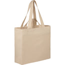 Dual Carry 6oz Organic Cotton Tote — Natural (NT) — blank right angle