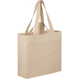 Dual Carry 6oz Organic Cotton Tote — Natural (NT) — blank right angle — 9