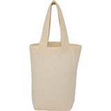 Organic 4oz Cotton Mini Tote — Natural (NT) — blank back view — 7