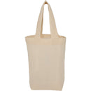 Organic 4oz Cotton Mini Tote — Natural (NT) — blank front view