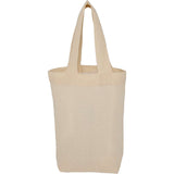 Organic 4oz Cotton Mini Tote — Natural (NT) — blank front view — 6