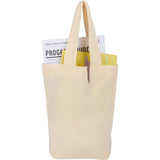 Organic 4oz Cotton Mini Tote — Natural (NT) — blank product view — 5