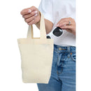 Organic 4oz Cotton Mini Tote — Natural (NT) — blank product view