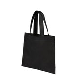 Mini Non-Woven Heat Sealed Tote — Black (BK) — blank left angle — 13