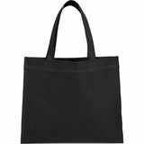 Mini Non-Woven Heat Sealed Tote — Black (BK) — blank back view — 11