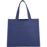 Mini Non-Woven Heat Sealed Tote — Navy (NY) — blank back view — 25