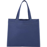 Mini Non-Woven Heat Sealed Tote — Navy (NY) — blank front view — 24