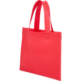 Mini Non-Woven Heat Sealed Tote — Red (RD) — blank left angle — 20