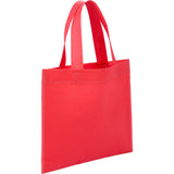 Mini Non-Woven Heat Sealed Tote — Red (RD) — blank right angle — 19