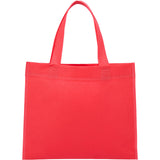 Mini Non-Woven Heat Sealed Tote — Red (RD) — blank back view — 18