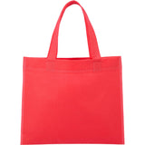 Mini Non-Woven Heat Sealed Tote — Red (RD) — blank front view — 17