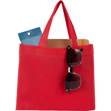 Mini Non-Woven Heat Sealed Tote — Red (RD) — blank product view — 14