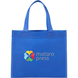 Mini Non-Woven Heat Sealed Tote — Royal (RYL) — decorated front view — 2