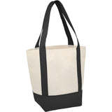 Mini Non Woven LighthouseTote — Black (BK) — blank right angle — 14