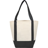 Mini Non Woven LighthouseTote — Black (BK) — blank back view — 13