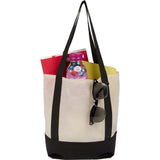 Mini Non Woven LighthouseTote — Black (BK) — blank product view — 11