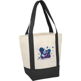 Mini Non Woven LighthouseTote — Black (BK) — decorated right angle — 10