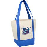 Mini Non Woven LighthouseTote — Royal (RYL) — decorated right angle — 18