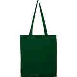 Carolina 4oz Organic Cotton Tote — Green (GR) — blank front view — 10