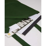 Carolina 4oz Organic Cotton Tote — Green (GR) — blank product view — 9
