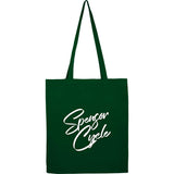 Carolina 4oz Organic Cotton Tote — Green (GR) — decorated front view — 8