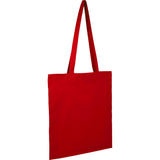 Carolina 4oz Organic Cotton Tote — Red (RD) — blank right angle — 24
