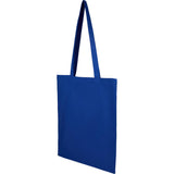 Carolina 4oz Organic Cotton Tote — Royal (RYL) — blank left angle — 7