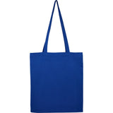 Carolina 4oz Organic Cotton Tote — Royal (RYL) — blank back view — 5