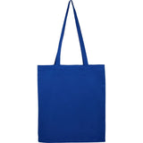 Carolina 4oz Organic Cotton Tote — Royal (RYL) — blank front view — 4