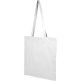 Carolina 4oz Organic Cotton Tote — White (WH) — blank left angle — 19
