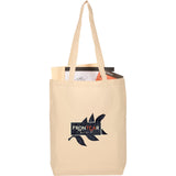 Cove 5oz Organic Cotton Tote — Natural (NT) — decorated product view — 2