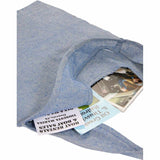 Bungalow 5oz Recycled Cotton Twill Shopper Tote — Blue (BL) — blank product view — 12