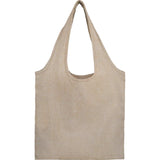 Bungalow 5oz Recycled Cotton Twill Shopper Tote — Natural (NT) — blank front view — 10