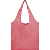 Bungalow 5oz Recycled Cotton Twill Shopper Tote — Red (RD) — blank front view — 7