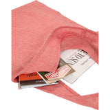 Bungalow 5oz Recycled Cotton Twill Shopper Tote — Red (RD) — blank product view — 6