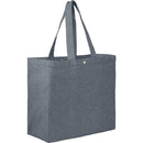 Eon 5oz Recycled Cotton Tote — Navy (NY) — blank right angle