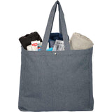 Eon 5oz Recycled Cotton Tote — Navy (NY) — blank product view — 4