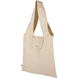 Packable 8oz Organic Cotton Tote — Natural (NT) — blank left angle — 7