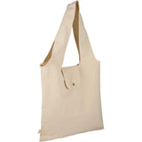 Packable 8oz Organic Cotton Tote — Natural (NT) — blank right angle — 6