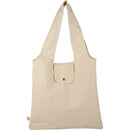 Packable 8oz Organic Cotton Tote — Natural (NT) — blank front view